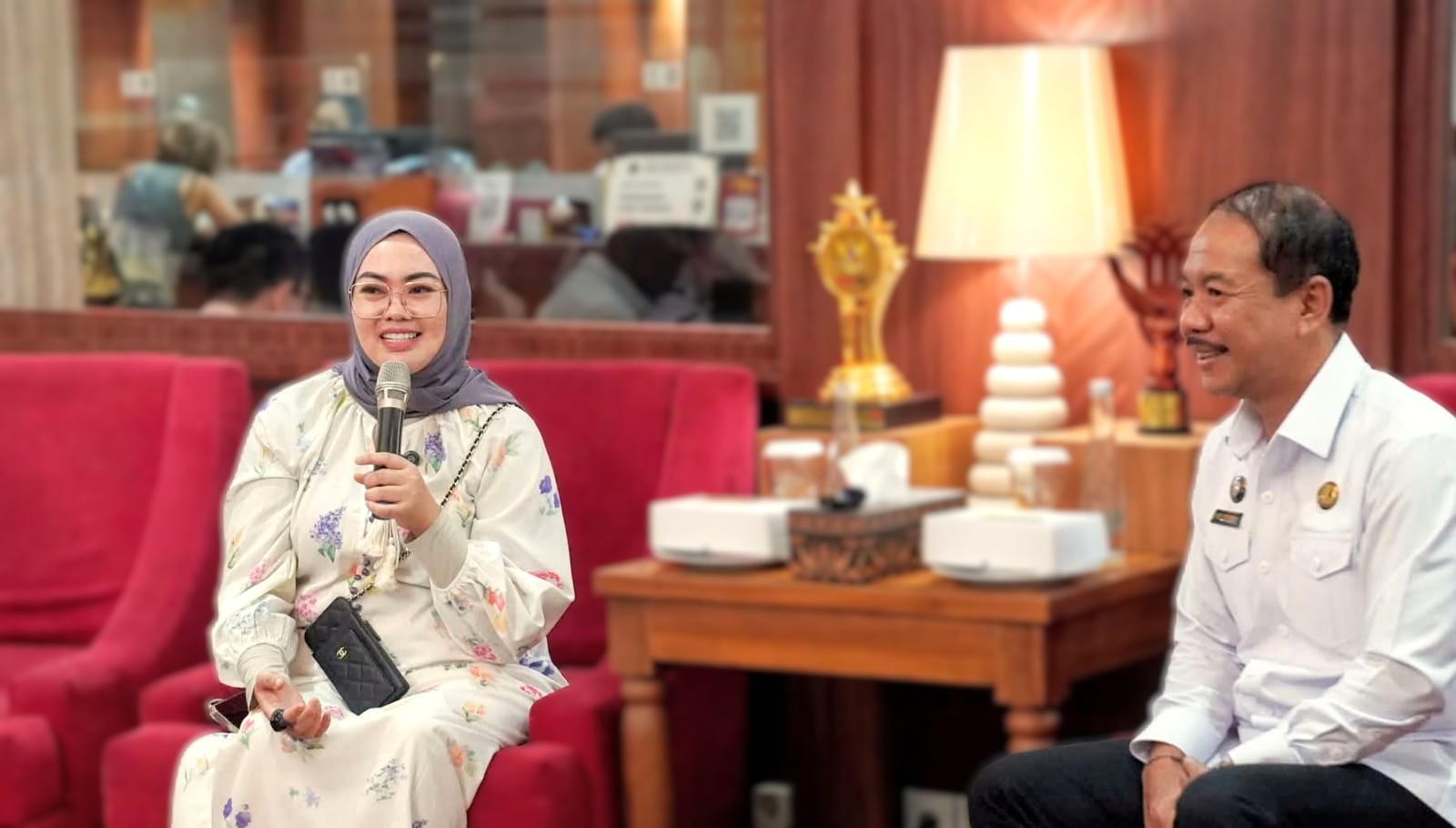 Wali kota Kendari Siska Karina Imran Bersama Kepala DPM-PTSP Badung, I Made Agus Aryawan